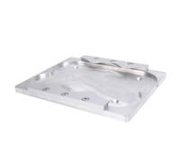 Halearo Bandeja de Batería de Aleación de Aluminio para Batería Optima 34 78, Soporte de Montaje de Sujeción Duradero, Kit de Reubicación Segura de la , Completo con Todos los Sujetadores