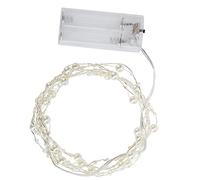 Halearo Cadena de cuentas luces duraderas para ventana/bar/balcón, cuentas flexibles luz LED 217 cm hilo para regalos, decoración ideal para fiestas, luz de plástico en blanco