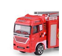 Halearo Camión para Niños, Coche de Juguete de Inercia para Niños, Regalo Educativo para el Desarrollo del Cerebro, Tamaño Rojo 1:64 (100.03)