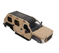 Halearo Carcasa para Carrocería 1/10 RC, Carcasa de Plástico Duradero para Coche, Color Amarillo Desierto para y Axial SCX10, Distancia Entre Ejes de 324mm