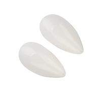 Halearo Colmillos de Vampiro de Resina, Dientes de Cosplay para Disfraces de Fiesta de Halloween, 2 Pares, Accesorios para Dientes Falsos Seguros y No Tóxicos (15mm)