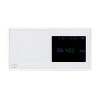 Halearo Detector de Dióxido de Carbono con Alta Precisión y Pantalla LED Probador de CO2 para Monitoreo de la Calidad del Aire en el Hogar ABS 1 Unidad