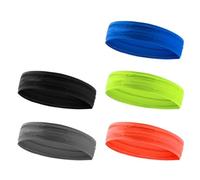 Halearo Diadema que absorbe la humedad para hombres y mujeres, accesorios de entrenamiento elegantes y de alto rendimiento para correr y yoga, 1 unidad (negro)