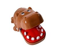 Halearo Divertido Juego de Mordedura de Hipopótamo para Niños y Fiestas Familiares, Plástico ABS Seguro, 5,2 * 5,2 * 8,1 Cm, Incluye 1 Juguete de Hipopótamo