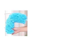 Halearo Escoba de Esquina Flexible, Plumero con Largo, Herramienta de Limpieza de Microfibra Flexible para el Hogar, Oficina, Coche, 58cm (Azul)
