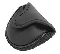 Halearo Fundas Protectoras para Putter de, Duraderas, Impermeables, para Amantes del Al Aire, Protector de Cuero PU para Cumpleaños y Ferias Comerciales (Negro)