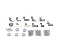 Halearo Kit de Prensatelas para Máquina de Coser de Acero Inoxidable para un Fácil Reemplazo, Juego de Pies para Máquina de Coser Industrial para Máquinas de Jersey