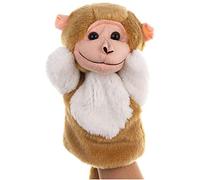 Halearo Linda Marioneta de Mano de Peluche de Mono, Adorable Juguete de Peluche, Contar Historias y Juegos de Simulación para Niños y Adultos, tamaño: 9,8" (Marrón1)