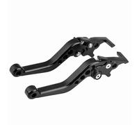 Halearo Palanca de Freno de Disco Doble de Aleación de Aluminio CNC 1 par de Palancas de Freno de Modificación de Scooter de Motocicleta con Orificio de Pivote Mecanizado de Precisión (Negra)