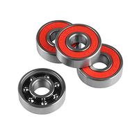 Halearo Paquete de 8 Rodamientos para Monopatín 608ZB, Acero Cr Mo Duradero de Alta Velocidad para Monopatines, Patines en Línea y Longboards, Juego de Colores Aleatorios