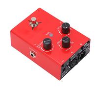 Halearo Pedal de Efectos Vocales Procesador Compacto de Corrección de Tono de Metal para Músicos con Efectos de Retardo de Reverberación Rojo