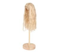 Halearo Peluca Larga para Muñeca 1/6, Hermoso Cabello de Seda de Alta Temperatura, Fácil de Cuidar para Entusiastas de las Muñecas (Rosa durazno)