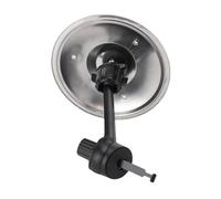 Halearo Platillo de Choque de Coche de Metal, Brazo Ajustable, Soporte de Ventilación de Platillo de Tambor Compacto y Resistente, Regalo único, Aleación de Plástico, Acero, Plata para Entusiastas