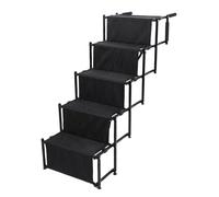 Halearo Rampa Plegable para Perros de 5 Escalones para Perros Grandes, Escalera Portátil para Mascotas con Superficie Antideslizante para SUV, Camionetas y Camas Altas, Hecha de Metal y Tela Oxford