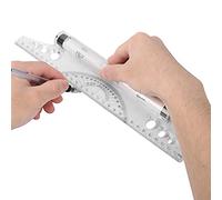 Halearo Regla paralela lisa para mediciones precisas del dibujo, longitud 30 cm, ideal para artistas e ingenieros