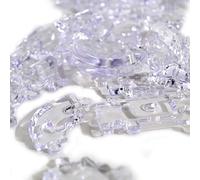 Halearo Rompecabezas de Cristal 3D con Cabeza de Esqueleto, Modelo Transparente, Juguete de Construcción de Bricolaje Ecológico para Mentes Creativas, Desafío de Rompecabezas de 50 Piezas, para