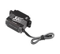 Halearo Servo sin Núcleo de 38KG, Servo de Dirección RC Programable a Prueba de Agua de Alto par para Coches RC, Aleación de Aluminio, 1 Unidad (360 Grados)