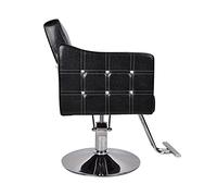 Halearo Silla de Peluquero Ajustable Estilo Retro Cuero PU para Salón de Belleza Comodidad y Durabilidad