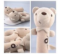 Halearo Sonajeros de Dibujos Animados para bebé, Campanillas de Animales Suaves para Bebés, Juguetes Cómodos, Algodón Orgánico, Regalo Ideal para Baby Shower, 2 uds.