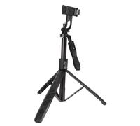 Halearo Soporte de Trípode Extensible para Teléfono de 60 Pulgadas, Trípode Plegable para Palo Selfie con Control Remoto Inalámbrico Desmontable para Grabación de Video, Transmisión en,