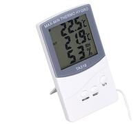 Halearo Termómetro Digital, Sonda Higrómetro, Pantalla Grande para Uso Doméstico, Medidor de Humedad y Temperatura Interior y Exterior, Material ABS