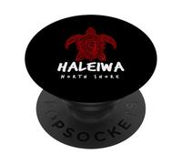 Haleiwa Tortuga Marina Haleiwa North Shore Oahu Hawaii Turtle PopSockets PopGrip Adhesivo