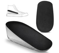 halercay 1 par de plantillas de 3 cm de altura para aumentar el talón, invisibles, elevadas alturas para hombres y mujeres, cómoda plantilla de aumento de altura (3 cm)