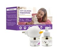 halercay Difusor de Tranquilizante Gatos,Difusor Relajante para Gatos,Solución Natural de Ansiedad y Estres para Gato,Ayuda a Generar un Entorno Más Relajado en el Hogar
