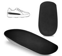 halercay Plantillas Aumentadas Unisex, 1 Par de 1CM de Altura, Negro, Aumento de Altura y Estabilidad en Zapatos, Plantillas de Talón Invisibles, Almohadillas de Aumento de Altura, para Hombre y Mujer