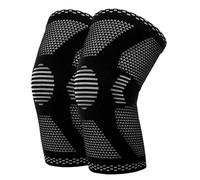 halercay Rodillera deportiva para hombre y mujer,Rodilleras Menisco y Ligamento,Rodillera de compresión con soporte, ideal para running, gimnasio y actividades físicas (L)