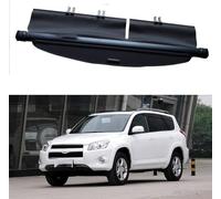 HALEUP Coche Maletero Cubierta De Carga Retráctil para Toyota RAV4 RAV-4 2006-2012, Trunk Estante de Partición Privacidad Seguridad Cargo Protectora Cubierta Trasero,A-Black