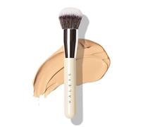 HALEYS Kabuki - Brocha de maquillaje vegana para líquido, crema y polvo, brocha facial de mezcla sin costuras para corrector, rubor y polvo fijador, acabado de aerógrafo, probado por dermatólogos