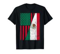 Half African Half Mexican Heritage Roots Pride Camiseta