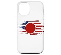 Half American Japanese - USA Japan Flag United States Carcasa para iPhone 12/12 Pro
