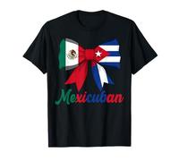 Half Cuban Half Mexican Heritage Pride Roots Camiseta