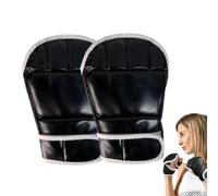 Half Finger Boxing Gloves - Open Palm PU Leather Sparring Gloves | Shock Absorb Boxing Gloves For Kung Fu, Sparring, Martial Arts Training, Fighting, Punching Bag Workouts, Light