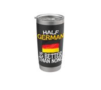 Half German Is Better Than None Funny Germany Cita Vaso térmico de acero inoxidable de doble pared