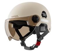 Half Headgear - Protection Motorcycle Safety, Scooter Safety Hat, Motorcycle Safetys Hat with Sun Visor | Adult Motorbike Safetys Hats Open Face Sun Shield Cycling Motocross Headgear For Men Women