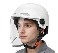 Half Helmet - Lightweight ABS Shell Design, Retro Style Build, Sun Protection Riding Gear | Ideal for Youth Scooter Commuting, Great for Women Motor Biking, Perfect for Electric Bike Road Racing