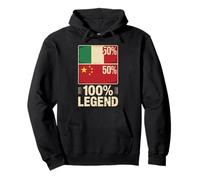 Half Italian Chinese Roots 100% Legend Italy China Sudadera con Capucha