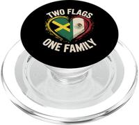 Half Jamaican Mexican Roots Two Flags One Family PopSockets PopGrip para MagSafe