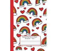 Half Lined Half Plain A4 Exercise Book - Summer Holidays Workbook for Reception & Year 1 - Picture Space & Dotted Midline Writing Practice - KS1 Handwriting & Drawing Journal - Learn to Write