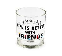 Half Moon Bay Friends - Vaso de cristal La vida es mejor con amigos