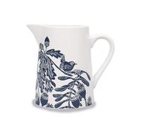 Half Moon Bay Holkham Walk - Jarra de cerámica de cerámica de Kate Heiss azul marino/blanco, 500 ml