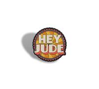 Half Moon Bay Insignia de los Beatles, broche de solapa icónico para chaquetas y bolsos, metal de 3,8 cm, 1.5 Inch, Metal, Sin piedra preciosa