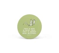 Half Moon Bay Posavasos de gres para Bebidas con Texto en inglés Not A Fairy Tale - The Witches, Color Verde Lima