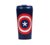 Half Moon Bay Taza de viaje Capitán América - Taza reutilizable 300ml - Termo café - Taza café - Vaso viaje acero, Taza marvel Licencia oficial