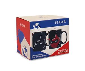Half Moon Bay Taza Disney Los Increíbles Termocolora - Taza desayuno Disney - Taza cerámica 400 ml - Taza te - Taza café - Licencia oficial