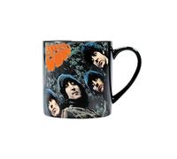 Half Moon Bay The Beatles - Taza de goma oficial de The Beatles, color negro, en caja, talla única