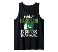 Half Pakistani Is Better Than Ninguno Funny Pakistan Quote Camiseta sin Mangas